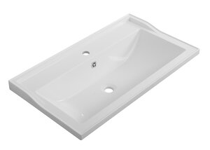 Изображение товара Раковина Cezares Giubileo CZR-800/450-LV-MR-FS, 80 см, искусственный камень, белый