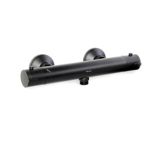 Изображение товара Термостатический смеситель для душа Clever GO!2 62162 с душевым гарнитуром черный матовый Испания