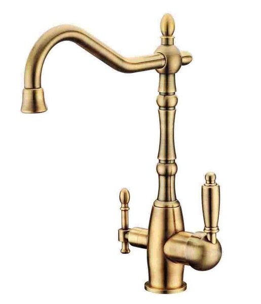 Изображение товара Смеситель для кухни Zorg Clean Water ZR 312 YF-33 бронза, поворотный излив, однорычажный