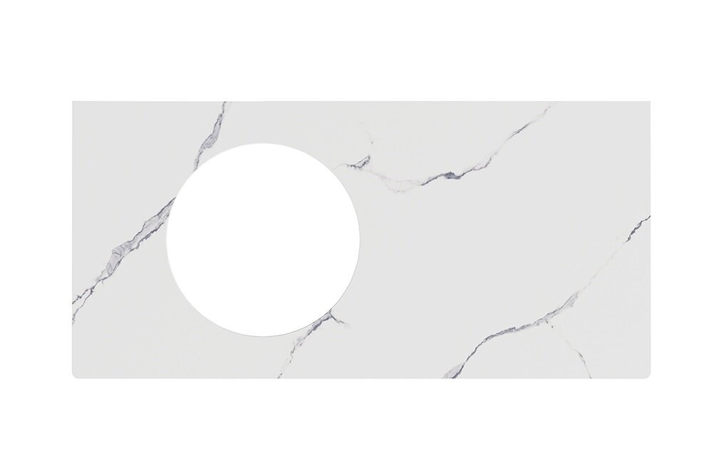 Изображение товара Столешница Kerama Marazzi Iconico CO3.SG50008220R.100, 100 см, керамогранит Монте Тиберио, белый натуральный