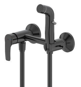 Изображение товара Гигиенический душ Iddis Ray RAYBL00i08 со смесителем черный матовый