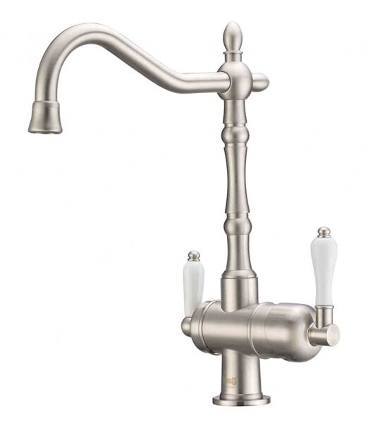 Изображение товара Смеситель кухонный Zorg Clean Water ZR 326 YF SATIN с поворотным изливом для фильтра