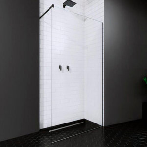 Изображение товара Душевая стенка Radaway Modo New Black II 75 см Walk-in стекло черный матовый