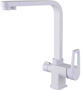 Изображение товара Смеситель для кухни Zorg Clean Water ZR 334 YF-WHITE белый с поворотным изливом