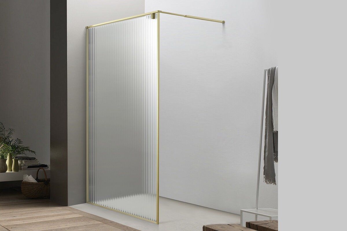 Изображение товара Душевая стенка Royal Bath Bern RB120-C-GD 120x200 см без дверей с рифленым стеклом