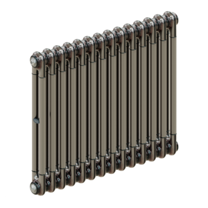 Изображение товара Радиатор стальной трубчатый Rifar Tubog 2057-14-B1, TUB 2057-14-TL, 14 секций, боковое подключение, серый
