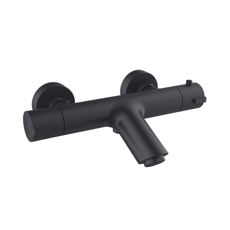 Изображение товара Смеситель для ванной и душа Clever Up Urban 61896 термостат черный матовый