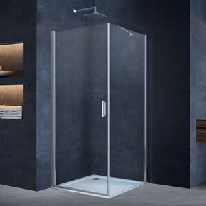 Изображение товара Душевой уголок Vincea Alpha VSR-3ALP9090CL, 90 x 90 см, стекло прозрачное, профиль хром