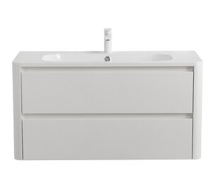 Изображение товара Тумба под раковину Cezares Relax-1000-2C-SO-BL 100 см подвесная Bianco Lucido