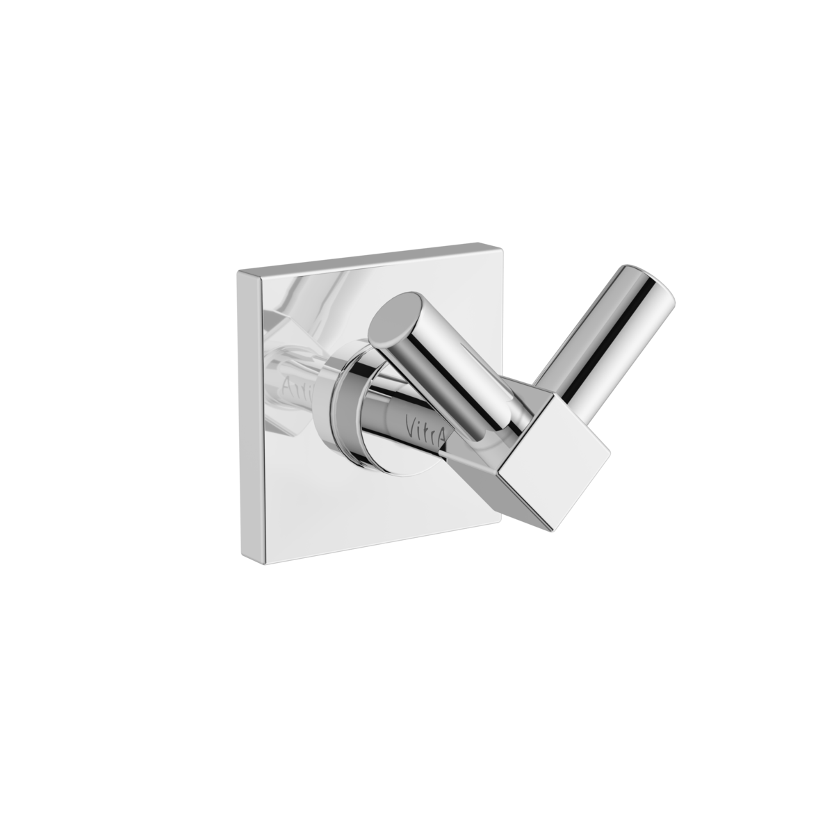 Изображение товара Крючок для одежды Vitra Root A44801 двойной хром нержавейка настенный