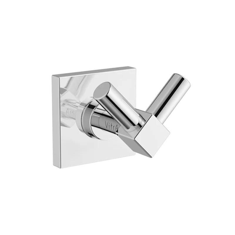 Изображение товара Крючок для одежды VitrA Root A44801, двойной, цвет хром Изображение товара Крючок для одежды VitrA Root A44801, двойной, цвет хром