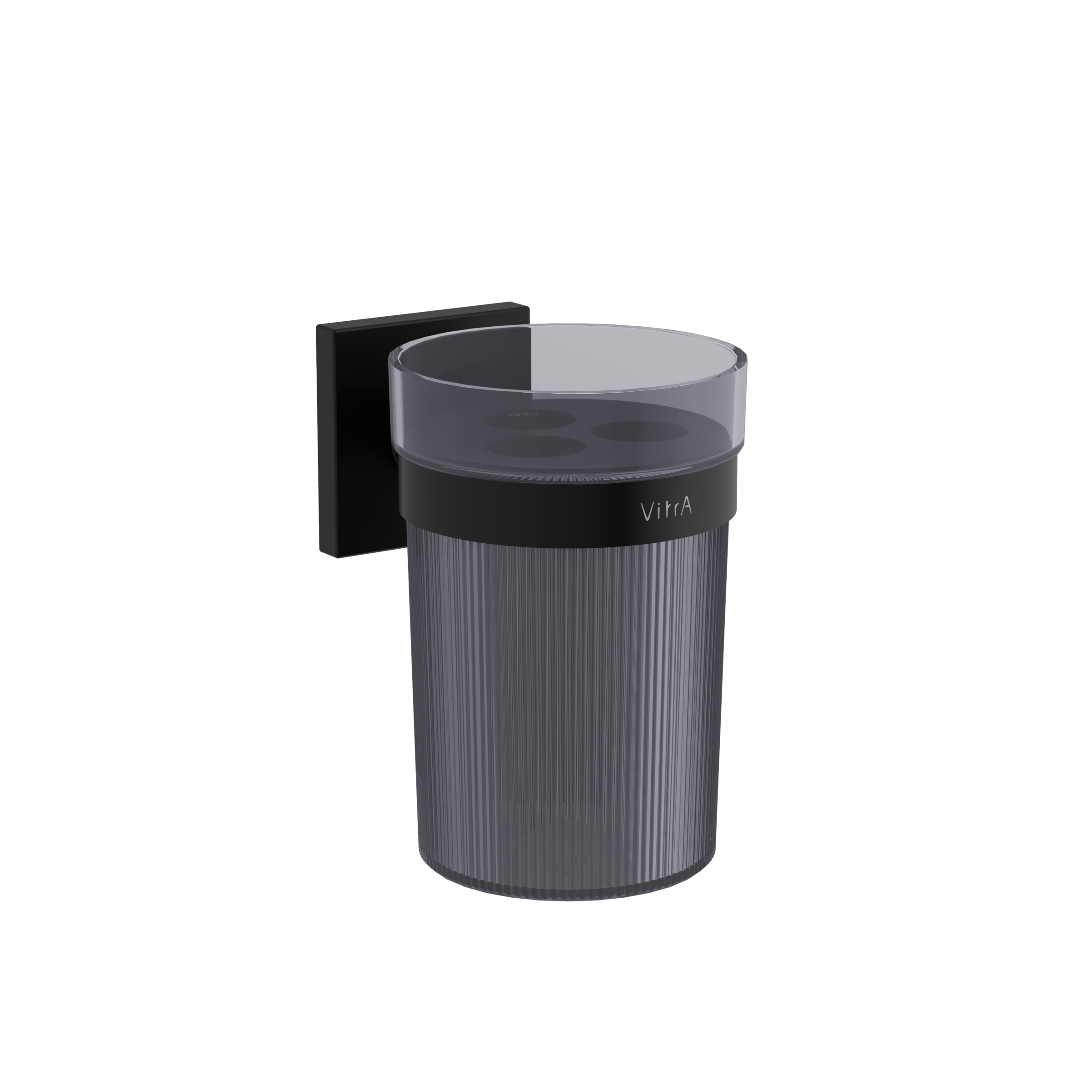 Изображение товара Держатель зубных щеток Vitra Root A4480636, настенный, черный матовый