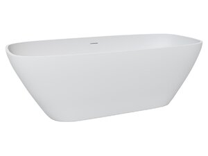 Изображение товара Ванна Uni-Flow Cono из искусственного камня Solid surface FS306-1700 Gloss White, 170 х 80 см, белая