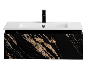 Изображение товара Тумба под раковину Cezares Slider-800-1C-SO-NF-P, 80 см, подвесная, черный фьюжн