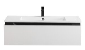 Изображение товара Тумба под раковину Cezares Slider-1000-1C-SO-BO, 100 см, подвесная, Bianco Opaco