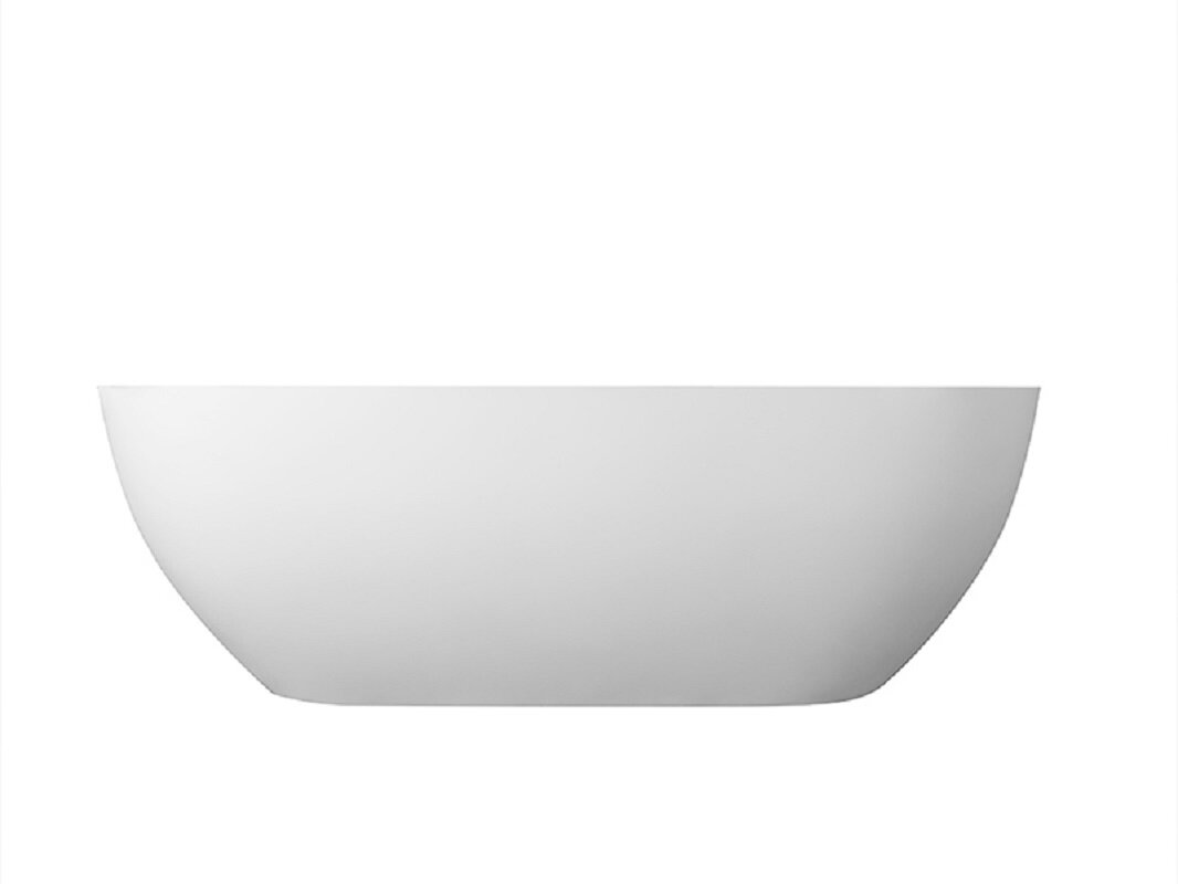 Изображение товара Ванна Uni-Flow Oval из искусственного камня 175x75 см белая шедевр дизайна