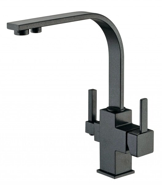 Изображение товара Смеситель Zorg ZR 332 YF Черный Металлик для Кухни Под Фильтр