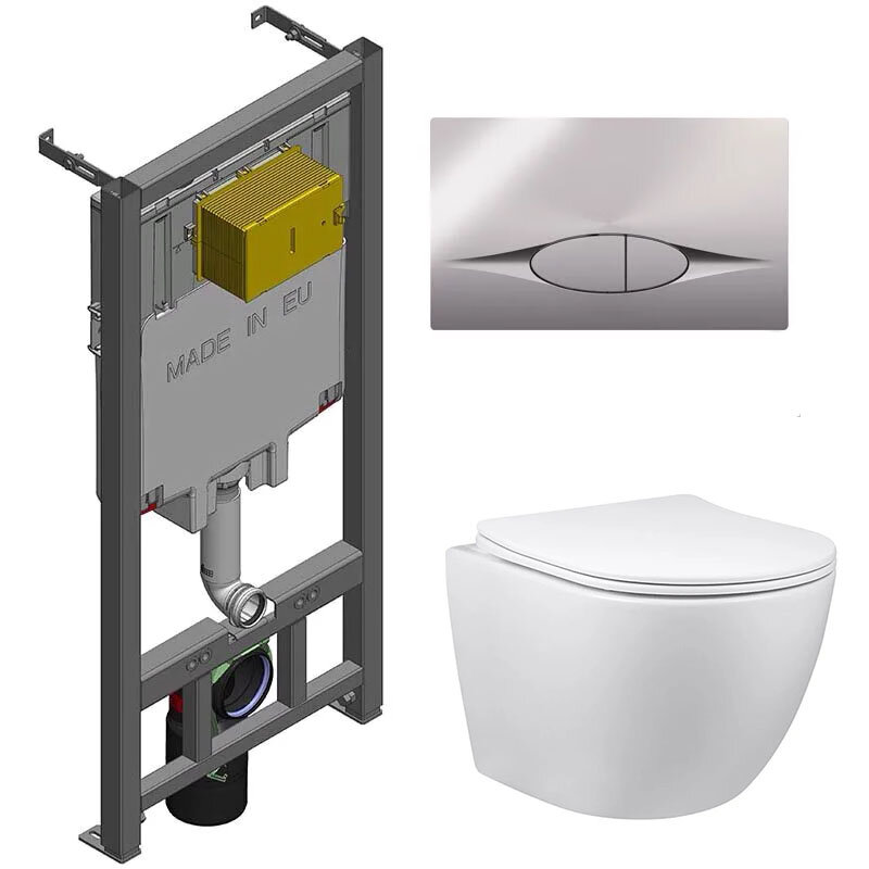 Изображение товара Инсталляция Jacob Delafon Vincea Globo с безободковым унитазом и крышкой микролифт