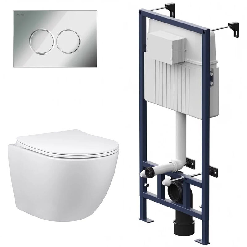 Изображение товара Инсталляция Am.Pm ProC с безободковым унитазом Vincea Globo