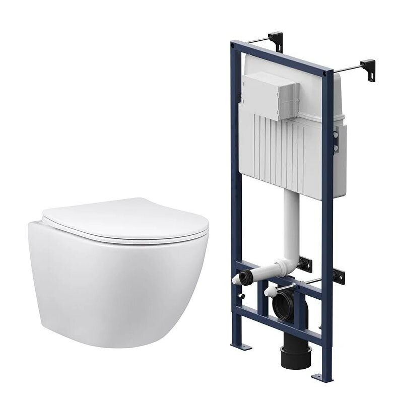 Изображение товара Инсталляция Am.Pm ProC с безободковым унитазом Vincea Globo, крышка микролифт