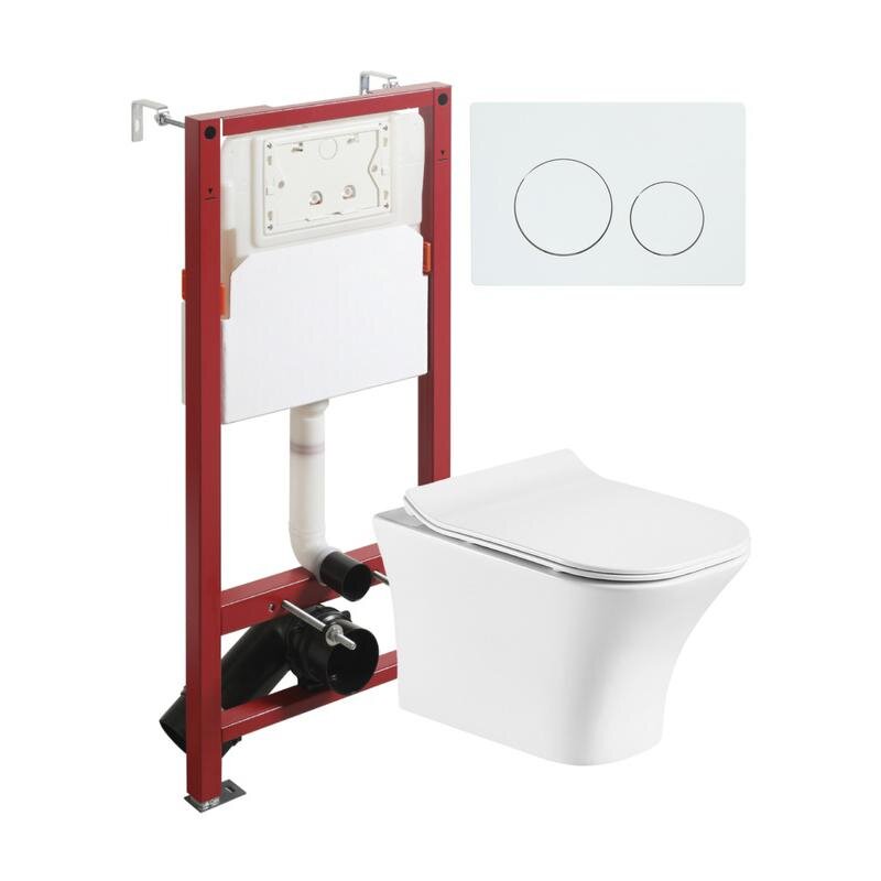 Изображение товара Инсталляция Orange CI02-100W с безободковым подвесным унитазом и сиденьем Micro-Lift Изображение товара Инсталляция Orange CI02-100W с безободковым подвесным унитазом и сиденьем Micro-Lift