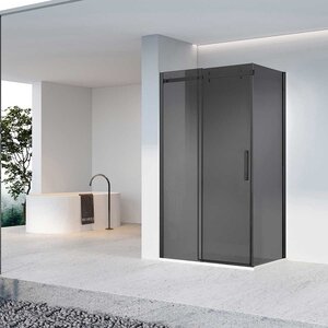 Изображение товара Душевой уголок Vincea Como-N VSR-4CN9015CGB 150x90 см, тонированное стекло, черный профиль