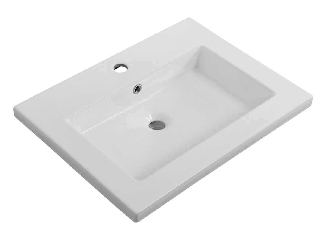 Изображение товара Раковина Cezares CZR-8070-60, 61 см, керамика, белый Изображение товара Раковина Cezares CZR-8070-60, 61 см, керамика, белый