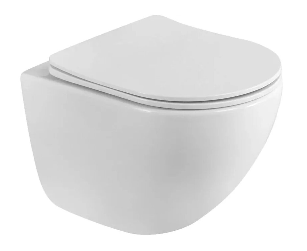 Изображение товара Подвесной унитаз BelBagno Libero BB11051CH-TOR/SC, безободковый, сиденье микролифт, белый