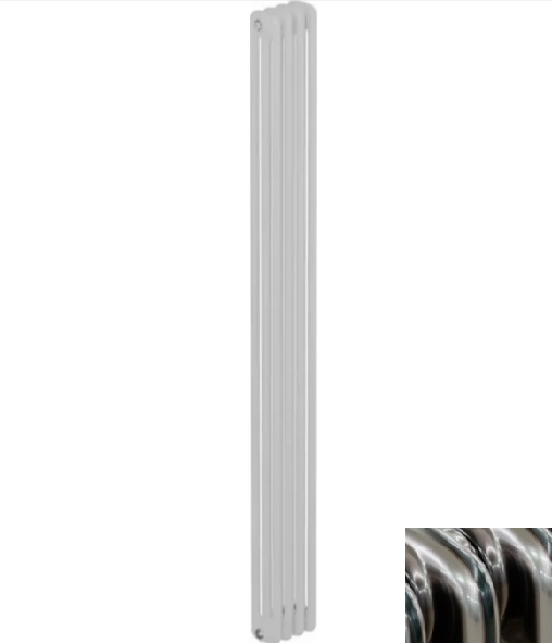 Изображение товара Стальной трубчатый радиатор Rifar Tubog 3180-04-TL, 4 секции, боковое подключение, серый