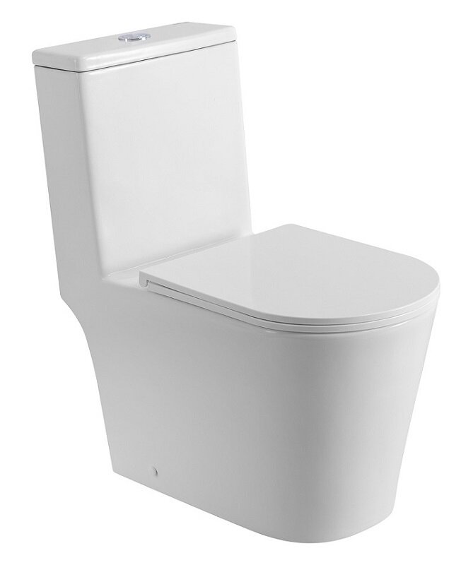 Изображение товара Напольный унитаз BelBagno Tre-Tor BB673CP-MN-TOR/SC с бачком, безободковый, смыв торнадо, сиденье микролифт, белый