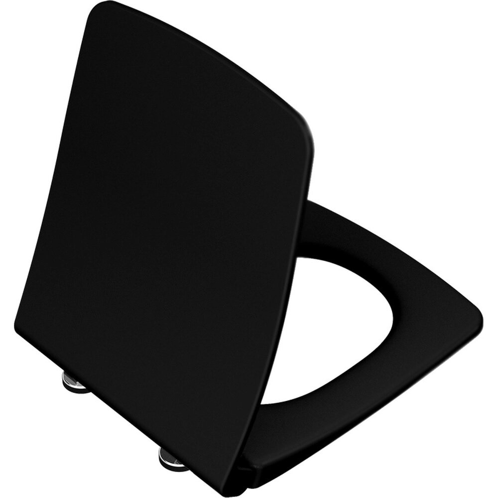 Изображение товара Крышка-сиденье VitrA Metropole 122-483-009, микролифт, цвет черный матовый Изображение товара Крышка-сиденье VitrA Metropole 122-483-009, микролифт, цвет черный матовый