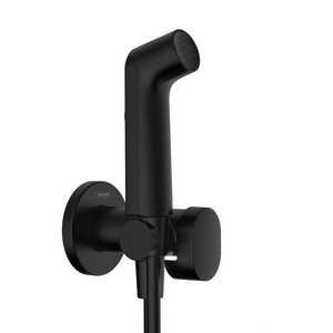 Изображение товара Гигиенический душ Hansgrohe Bidette 29232670S со смесителем и шлангом черный матовый