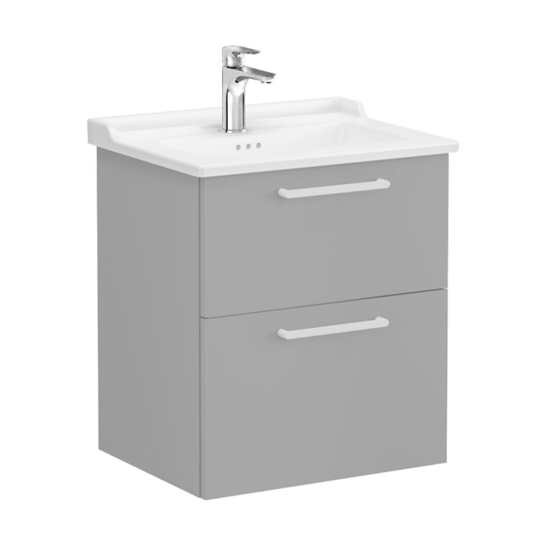 Изображение товара Тумба с раковиной VitrA Root Flat 68279, 60 см, серый матовый
