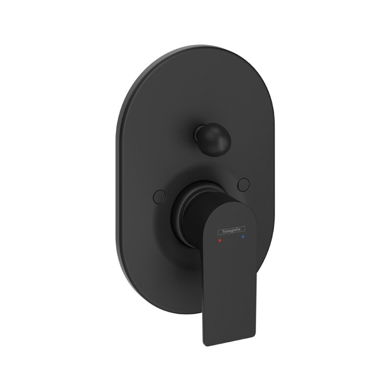 Изображение товара Смеситель для ванны и душа Hansgrohe Rebris, 72459670S, с внутренней частью, черный матовый Изображение товара Смеситель для ванны и душа Hansgrohe Rebris, 72459670S, с внутренней частью, черный матовый