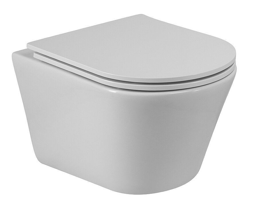 Изображение товара Подвесной унитаз Cezares Liner CZR-3808-53-TH-TOR/SC безободковый белый