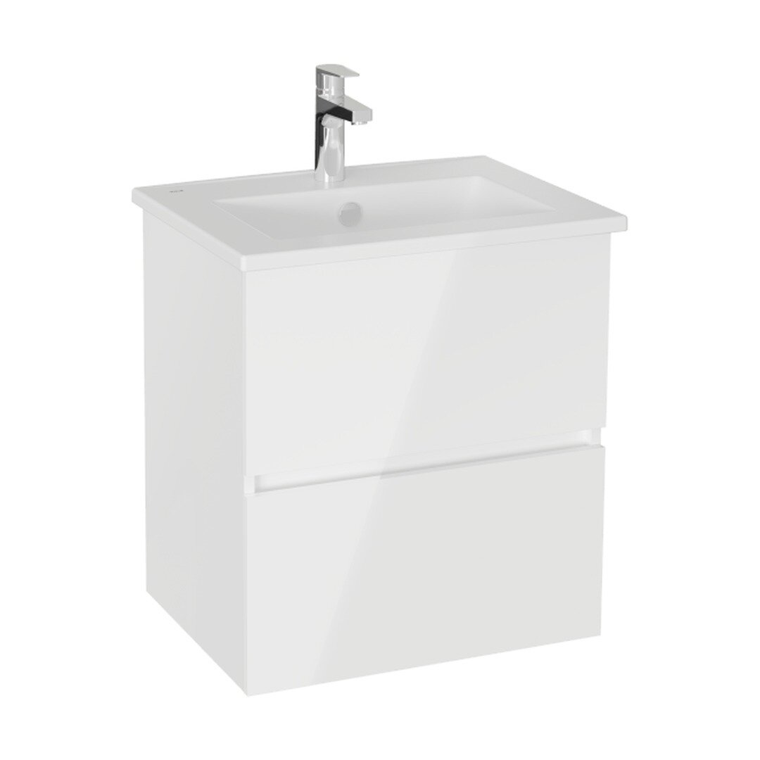 Изображение товара Тумба с раковиной VitrA Mia Plus Square 69730, 60 см, подвесная, белый