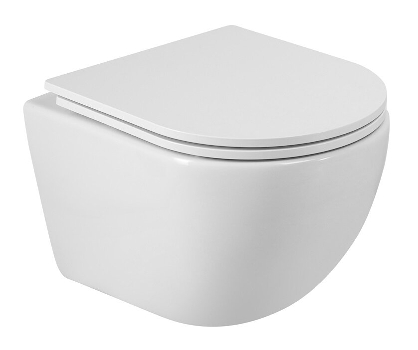 Изображение товара Подвесной унитаз Cezares Relax безободковый с функцией торнадо и сиденьем микролифт