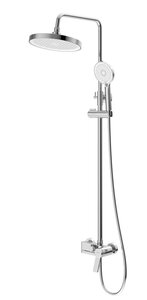 Изображение товара Душевая система BelBagno Albano-VSCM-CRM, излив, верхний душ, лейка, хром