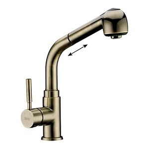 Изображение товара Смеситель WasserKraft A8237 для кухонной мойки, светлая бронза