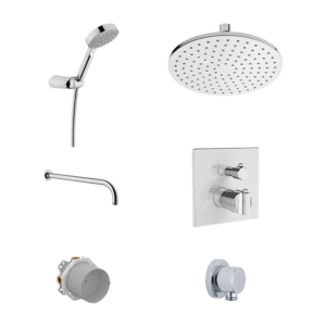 Изображение товара Комплект смесителей с термостатом Vitra Suit A49308EXP, цвет хром