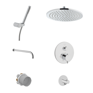 Изображение товара Комплект смесителей с термостатом Vitra Origin A49311EXP, цвет хром