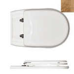 Сиденье с крышкой Ceramica Althea Rose 40417 bi/br SoftClose, петли бронза - фото 1