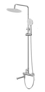 Изображение товара Душевая система BelBagno Unique-VSCM-CRM, излив, верхний душ, лейка, хром