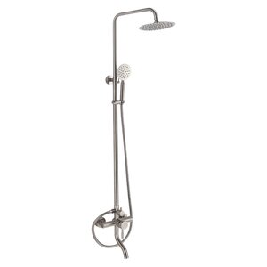 Изображение товара Душевая система Olive's Balear 13511BL, с изливом, цвет сатин матовый