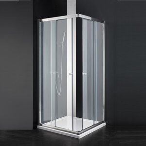 Изображение товара Душевой уголок Cezares ANIMA-W-A-2-90-P-Cr, 90 х 90 см, стекло рифленое, профиль хром