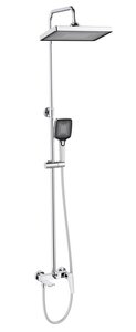 Изображение товара Душевая система Cezares Liner-CVD-01 с верхним душем и лейкой, хром