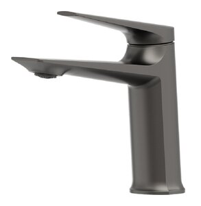 Изображение товара Смеситель Cezares Liner-LS-GM-W0 для раковины, без донного клапана, оружейная сталь