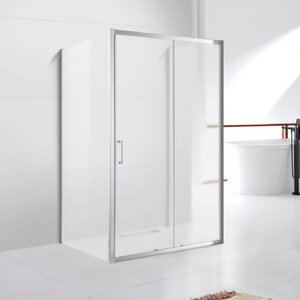 Изображение товара Душевой уголок Cezares MOLVENO-AH-12-140/90-C-Cr-IV, 140 x 90 см, стекло прозрачное, профиль хром