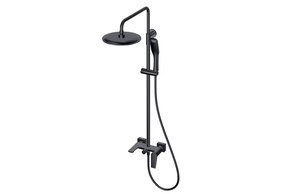 Изображение товара Душевая система Olive's Viar 28511VRB, с изливом, цвет черный матовый