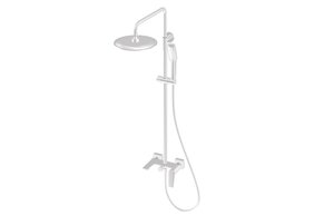 Изображение товара Душевая система Olive's Viar 28511VRW, с изливом, цвет белый матовый